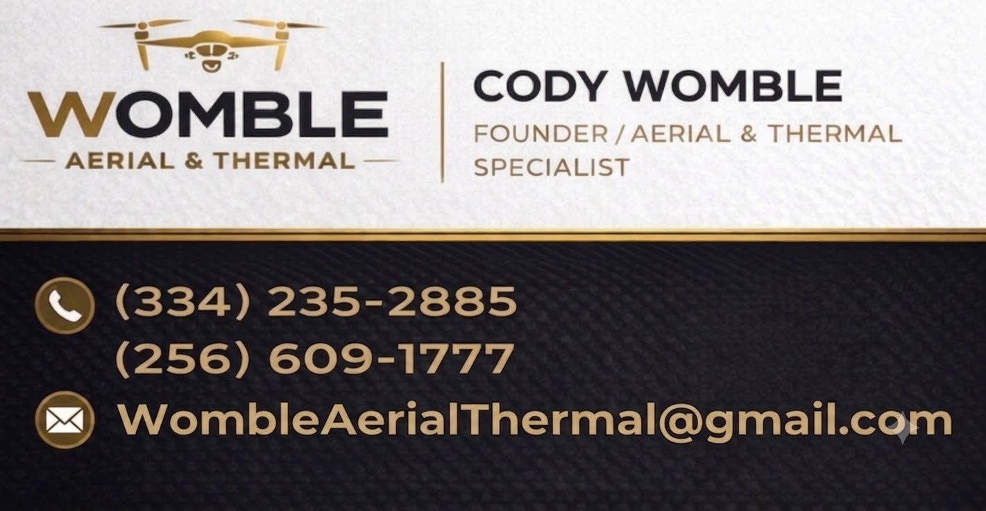 Womble Aerial and Thermal business card